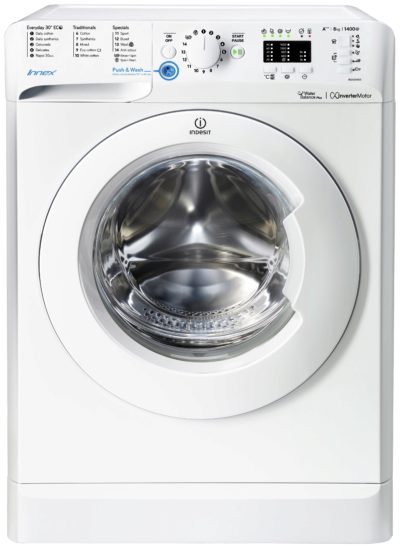 Indesit - BWA81483X 8KG 1400 Spin - Washing Machine - White